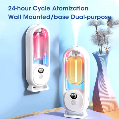 Wall Mounted Automatic Fragrance Machine Hotel Spray Toilet Deodorization Household Perfume Machine Air Diffuser Digital Display